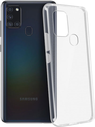 Калъф Samsung Galaxy A21s Силиконов Тънък Лек Akashi Прозрачен