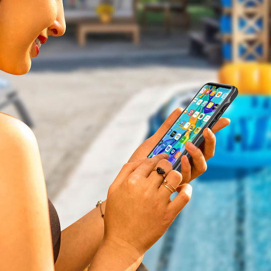 Carcasă de protecție Huawei P30 Pro Bi-material Impermeabilă 2m Protecție Ecran Negru