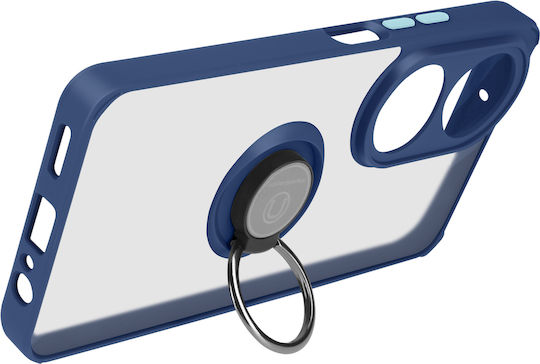 Avizar Ring Case Honor 90 Smart Magnetic Compatible Stand Function Blue