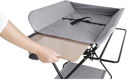 Hard Changing Pad made of Fabric Gray 63x75cm