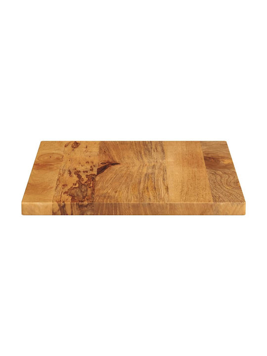 vidaXL Правоъгълена Повърхност на масата Масивно дърво Mango - Brown 60x50x3.8см 371652 1бр