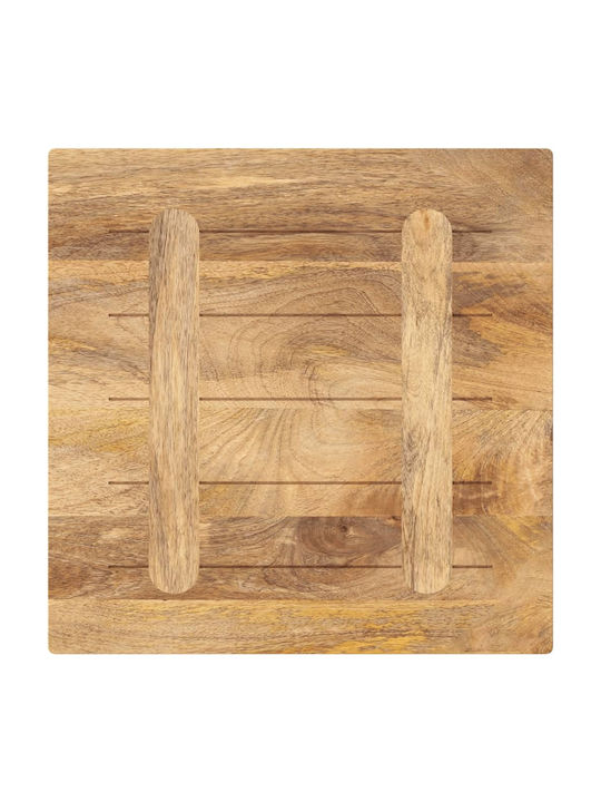 vidaXL Триъгълна Повърхност на масата Масивно дърво Mango - Brown 50x50x2.5см 371456 1бр