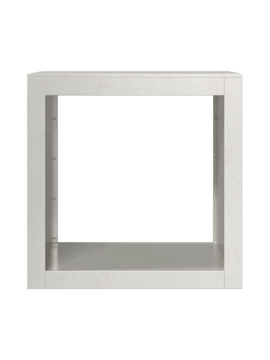 vidaXL Μεταλλικό Ράφι Αποθήκευσης Ξύλων 60x40x60cm Καφέ
