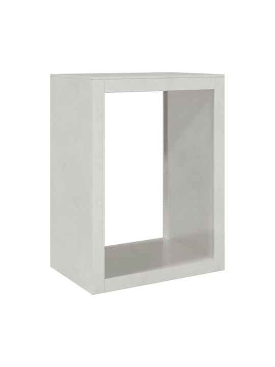 vidaXL Metallisch Regal Holzlagerung 60x40x80cm