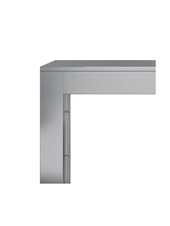 vidaXL Μεταλλικό Ράφι Αποθήκευσης Ξύλων 60x40x100cm Γκρι