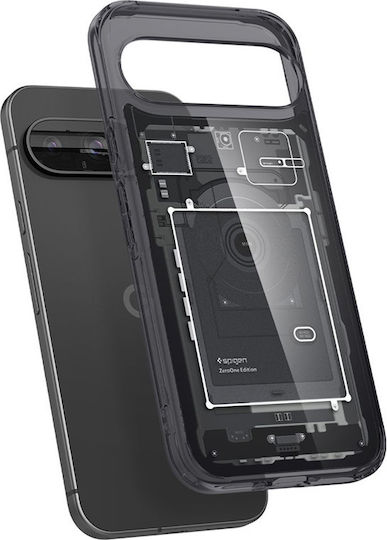 Spigen Ultra Hybrid Umschlag Rückseite Kunststoff 2mm Schwarz (Google Pixel 9 / 9 Pro)