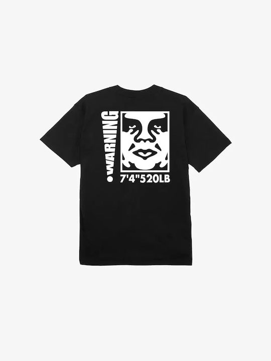 Obey Ανδρικό T-shirt Κοντομάνικο Black