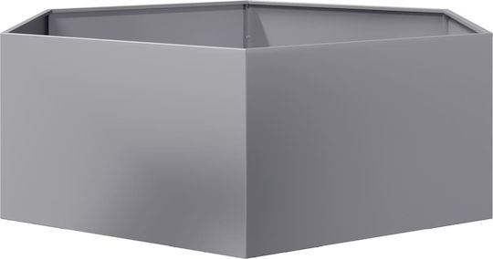 vidaXL Blumenkasten Metallisch Silver 138x120x45cm.