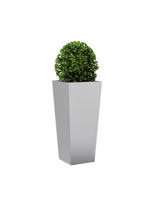vidaXL Set 2 Blumenkästen Metall Grey