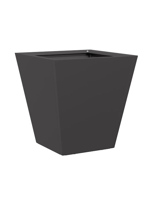 vidaXL Set 2 Planter Box Metalice Negre 30 cm