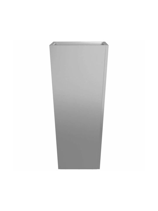 vidaXL Set 2 Blumenkästen Metall Grey