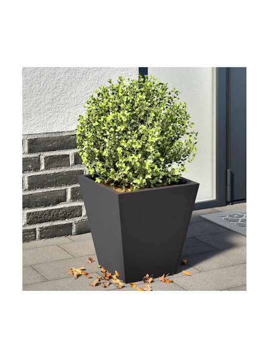 vidaXL Set 2 Planter Box Metalice Negre 30 cm