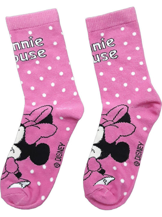 Disney Kids' Socks Minnie Pink