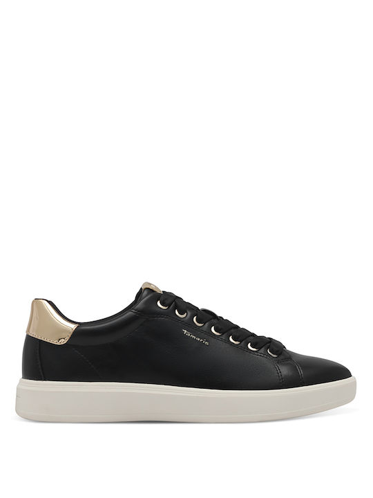 Tamaris Γυναικεία Sneakers Black-gold