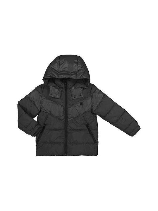 Mayoral Kids Casual Jacket with Hood Black