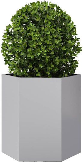 vidaXL Blumenkasten Metallisch Silver 46x40x45cm.