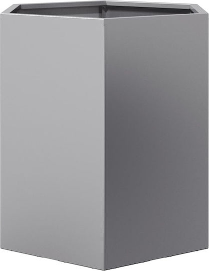 vidaXL Blumenkasten Metallisch Silver 46x40x45cm.