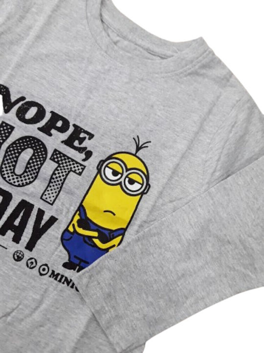 Kids' Shirt Long Sleeve Grey