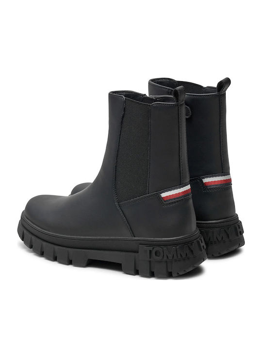 Kids Boots with Zipper Black