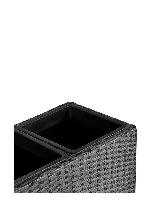 Beliani Ζαρντινιέρα Πλαστική Black