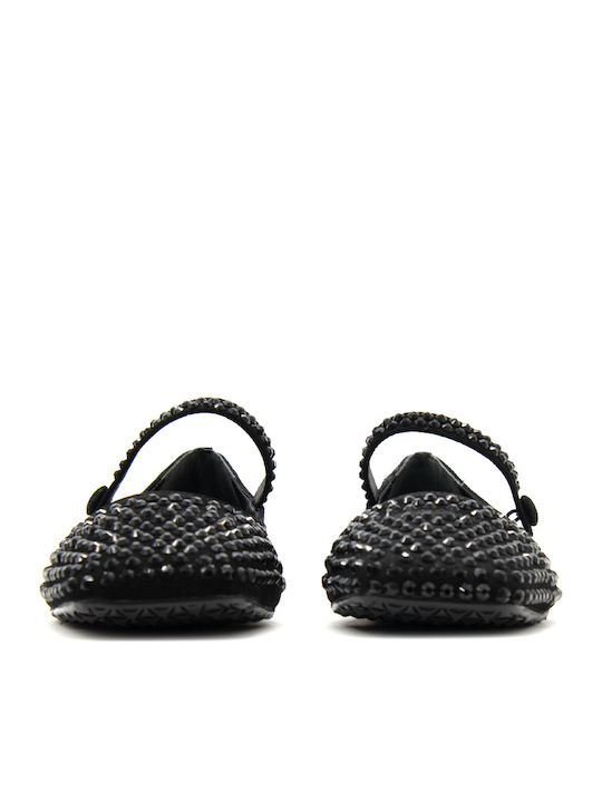 Leather Ballerinas Black