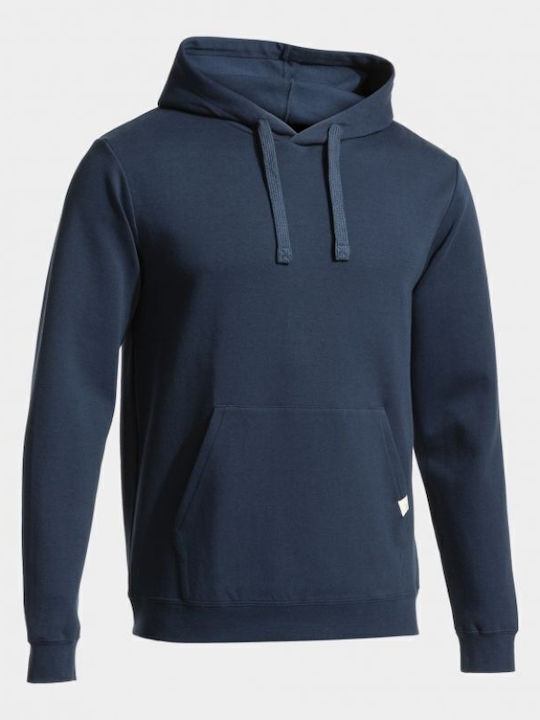 Combi Φούτερ με Κουκούλα Navy Μπλε