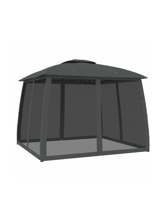 vidaXL Κιόσκι Κήπου Γκρι 2.93x2.93m