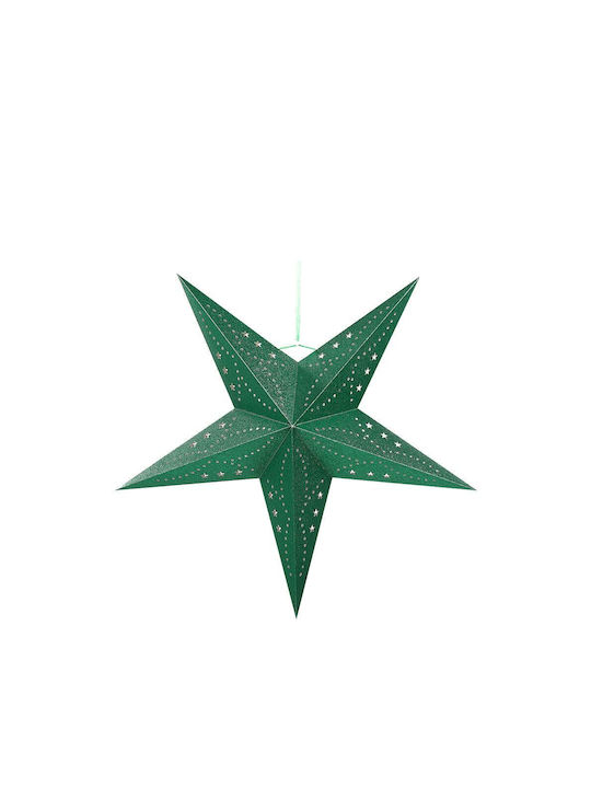 Beliani Paper Illuminated Christmas Decorative Pendant Star