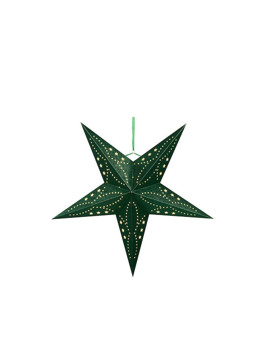 Beliani Paper Illuminated Christmas Decorative Pendant Star