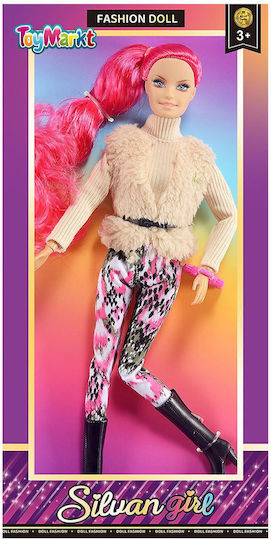 ToyMarkt Puppe Pelzweste & Leggings 29cm. (Verschiedene Designs/Sortimente von Designs) 1 Stk