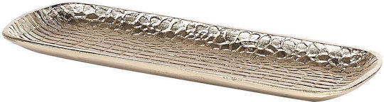 Beliani Set Platouri Decorative Din Aluminiu Aurii 2 Bucăți