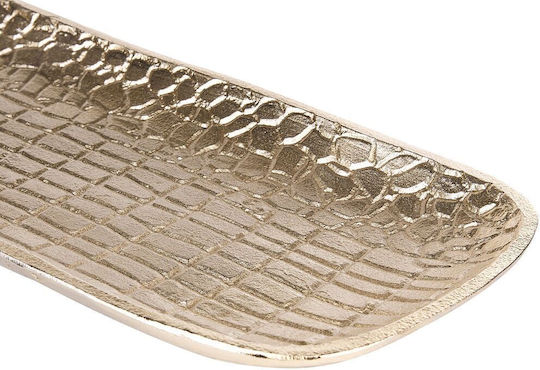 Beliani Set Platouri Decorative Din Aluminiu Aurii 2 Bucăți