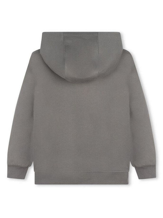 DKNY Kids Sweatshirt Cardigan with Hood Gray