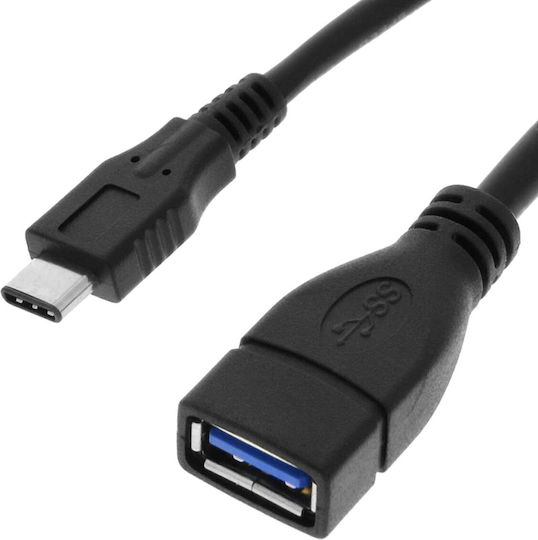 Avizar Конвертор USB-C женски към USB-A женски Черен 1бр