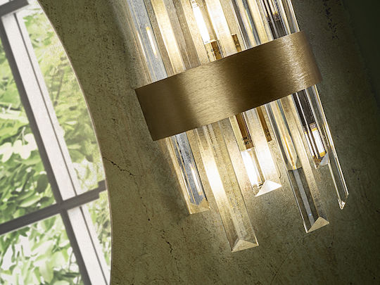 Grace Lamp Wall with Socket G9 Gold 18cm