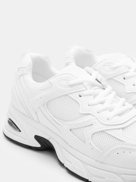 Luigi Chunky Sneakers White