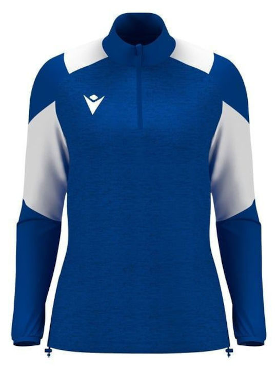 Bluză Sport pentru Femei Mânecă lungă Royal Blue/White