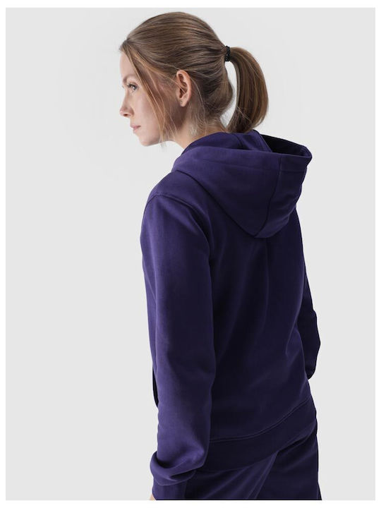 4F Women's Hooded Cardigan Purple