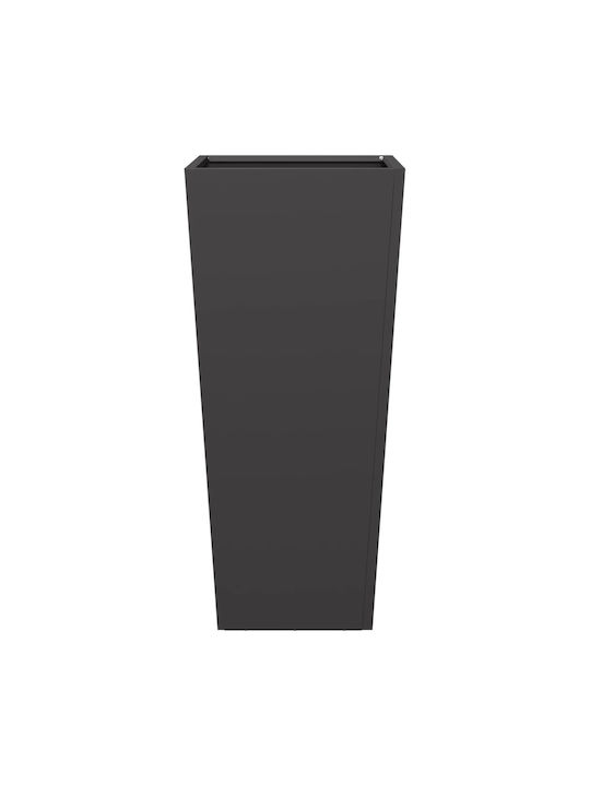 vidaXL Set 2 Jardiniere Metalice Negru