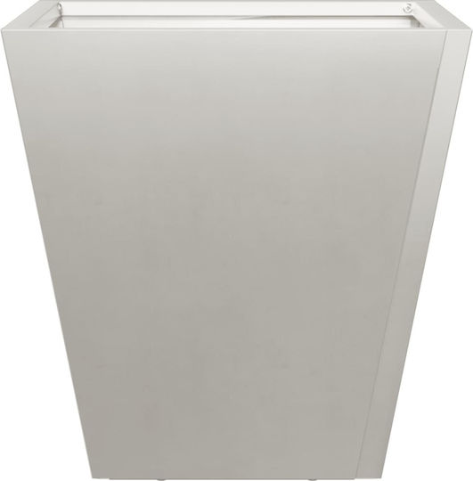 vidaXL Set of 2 Metallic Planter Boxes Light Gray 30cm