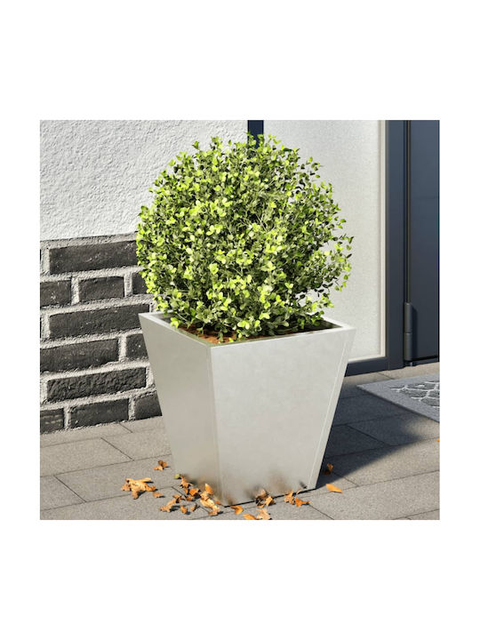 vidaXL Set 2 Jardiniere Metalice Gri deschis
