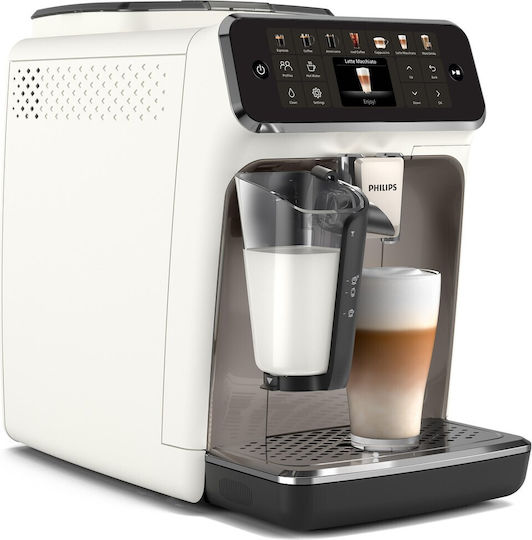 Philips Series 4400 1500W Налягане 15бар за капучино с мелачка Бяла