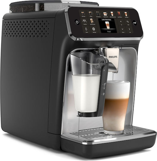 Philips Lattego Αυτόματη Μηχανή Espresso 1500W Πίεσης 15bar για Cappuccino με Μύλο Άλεσης Ασημί EP5546/70