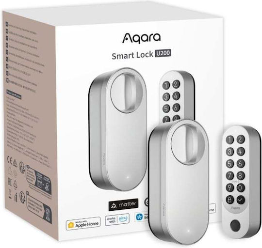 Aqara U200 Smart Retrofit Door Lock Matter Compatible Silver