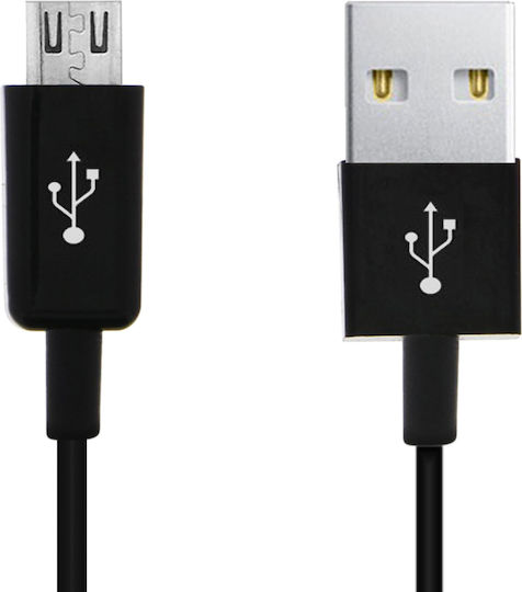 Avizar Regular USB 2.0 to micro USB Cable Μαύρο 3m (DATA-3M-BK-MICUSB) 1τμχ