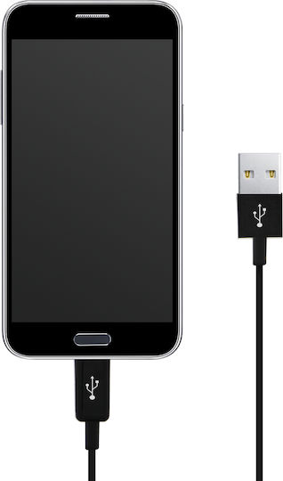 Avizar Regular USB 2.0 to micro USB Cable Μαύρο 3m (DATA-3M-BK-MICUSB) 1τμχ