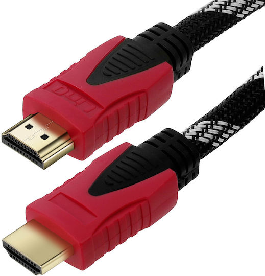LinQ Cable HDMI male - HDMI male 15m Μαύρο