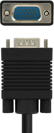 LinQ Кабел VGA мъжки - VGA мъжки Черен 3м (VGAMM-3M)