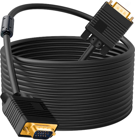 LinQ Kabel VGA-Stecker - VGA-Stecker Schwarz 5m (VGAMM-5MB)