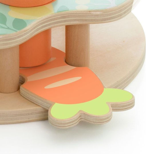 Classic World Shape Sorting Toy made of Wood for 12++ Months Bunny Bounce